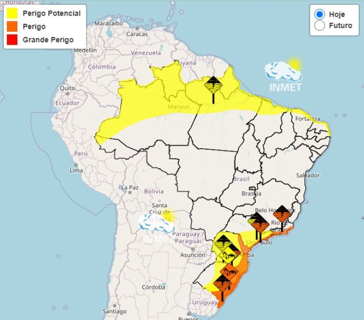 Em Minas chove no sul de na Zona da mata