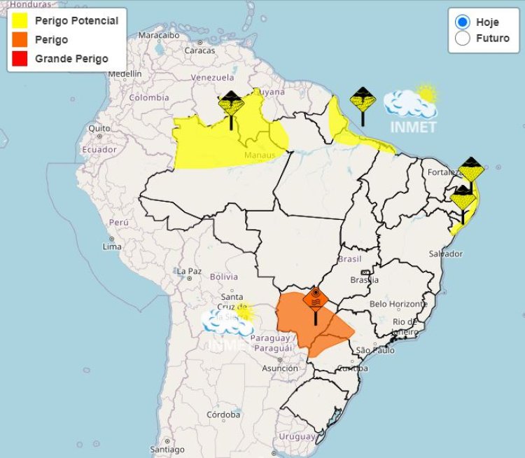 Previsão do tempo para Minas Gerais nesta sexta-feira, 14 de junho