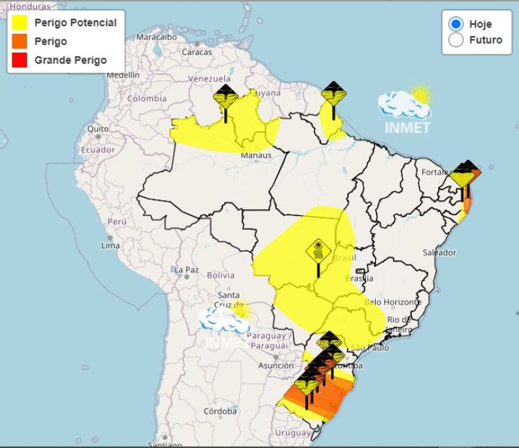 Previsão do tempo para Minas Gerais neste domingo, 16 de junho