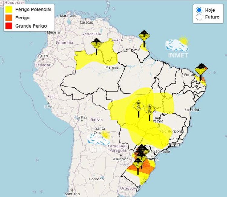 Previsão do tempo para Minas Gerais nesta segunda-feira, 17 de junho