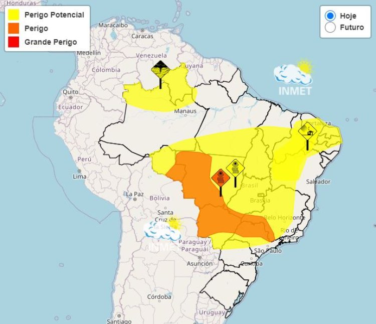 Previsão do tempo para Minas Gerais nesta segunda-feira, 22 de julho