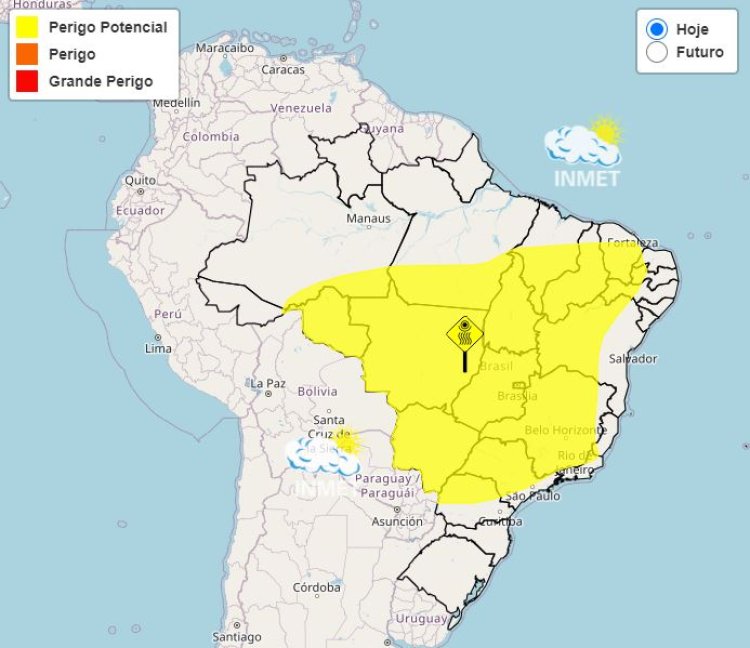 Previsão do tempo para Minas Gerais nesta terça-feira, 23 de julho